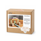 Playbox Multicolor Wooden Mini Candy Building Blocks Play Toy Set for Toddler & Kids Baby Toys