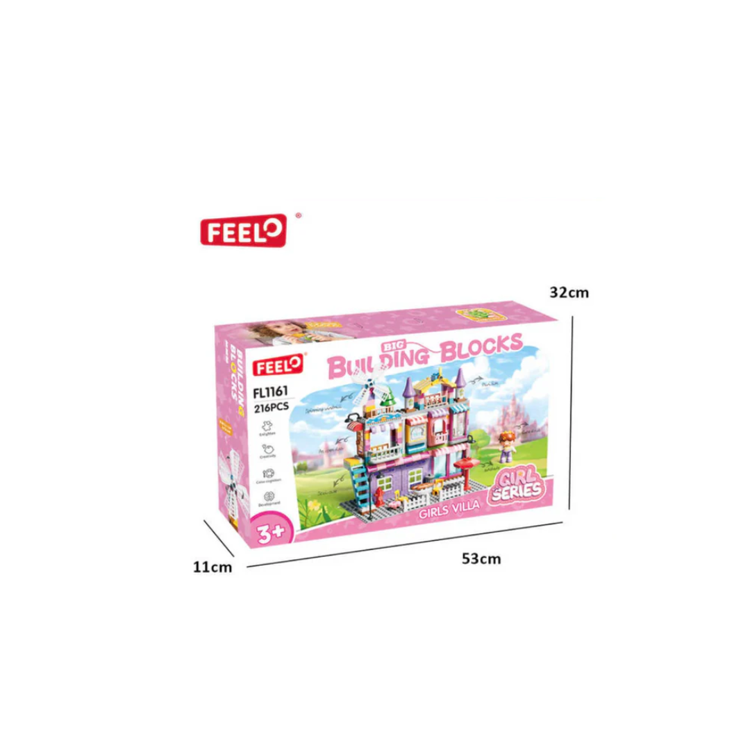 Rainbow Toys Feelo Fl1161 Diy Girl's Villa Building Blocks
