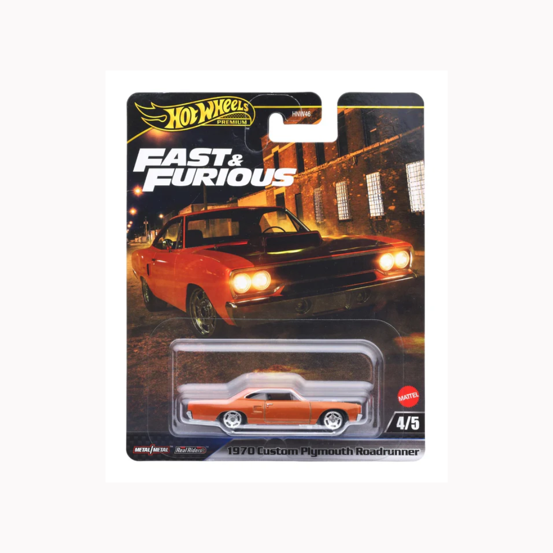Hot Wheels Premium Fast and Furious 1970 Custom Plymouth Roadrunner