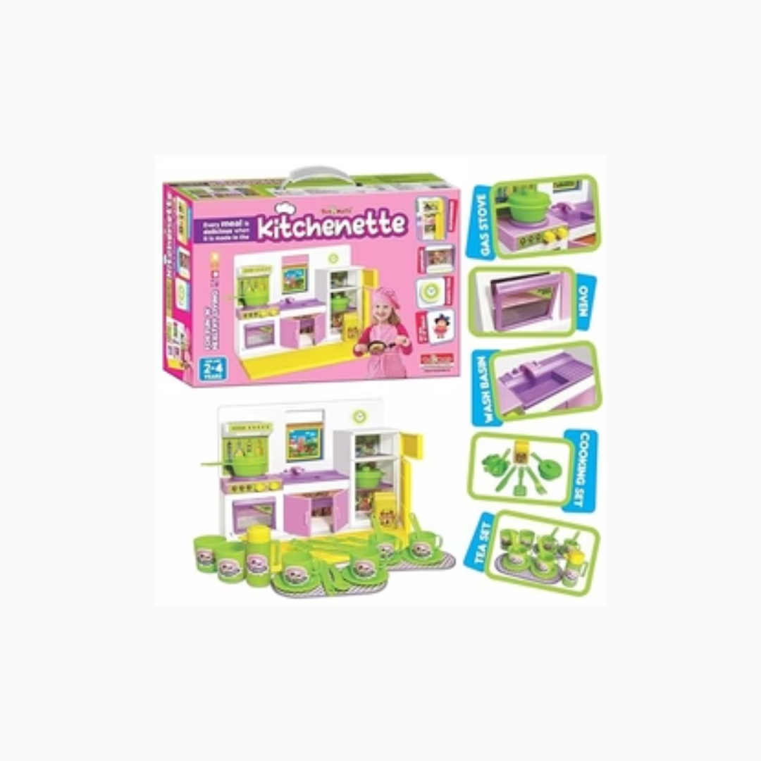 Toymate Kitchen Set for Kids Girls with Pots n Pans and Cooking