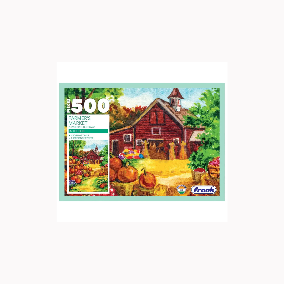 Frank Farmer’s Market, 500 Pieces Jigsaw Puzzle