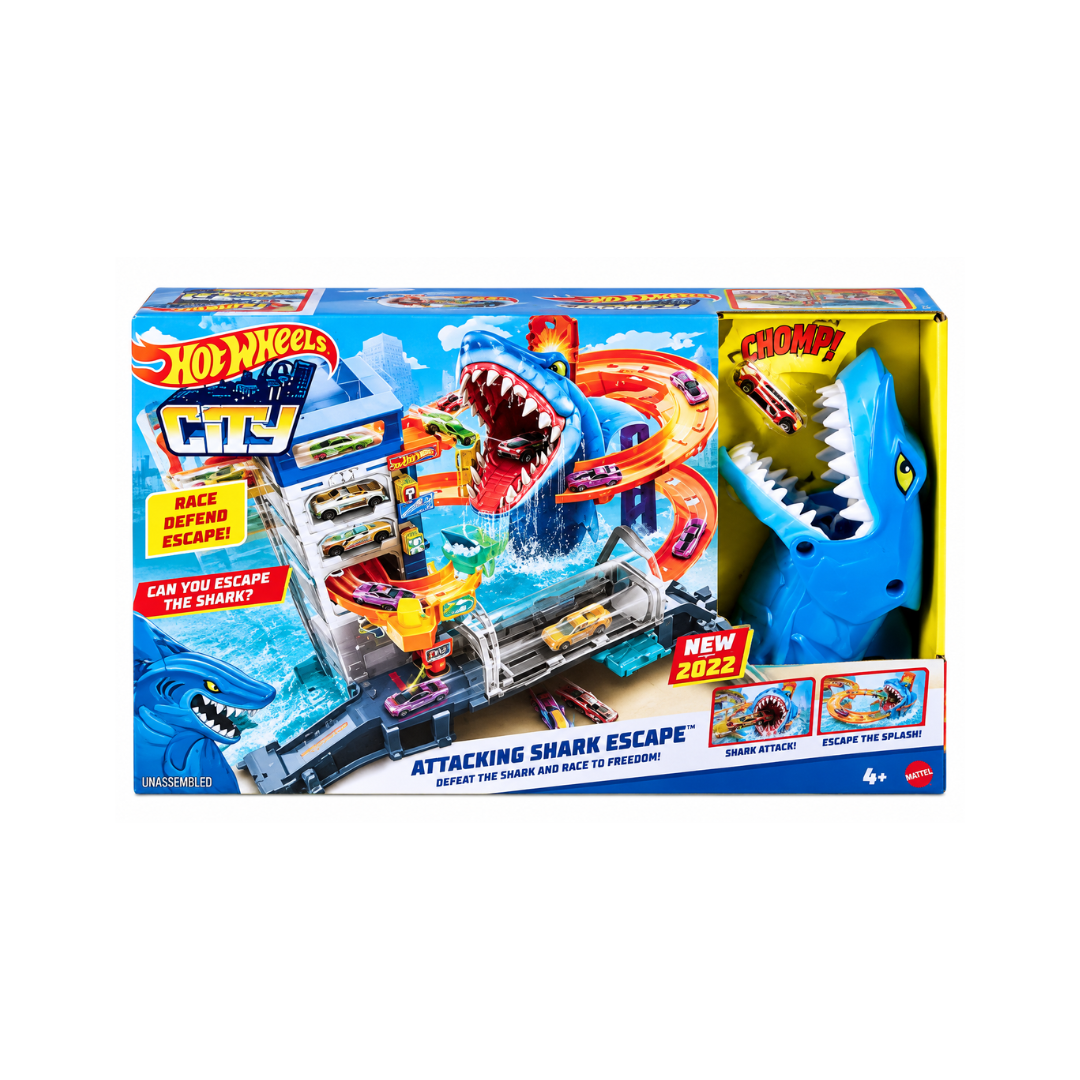 Hot Wheels City Attack Shark Escape Track Set