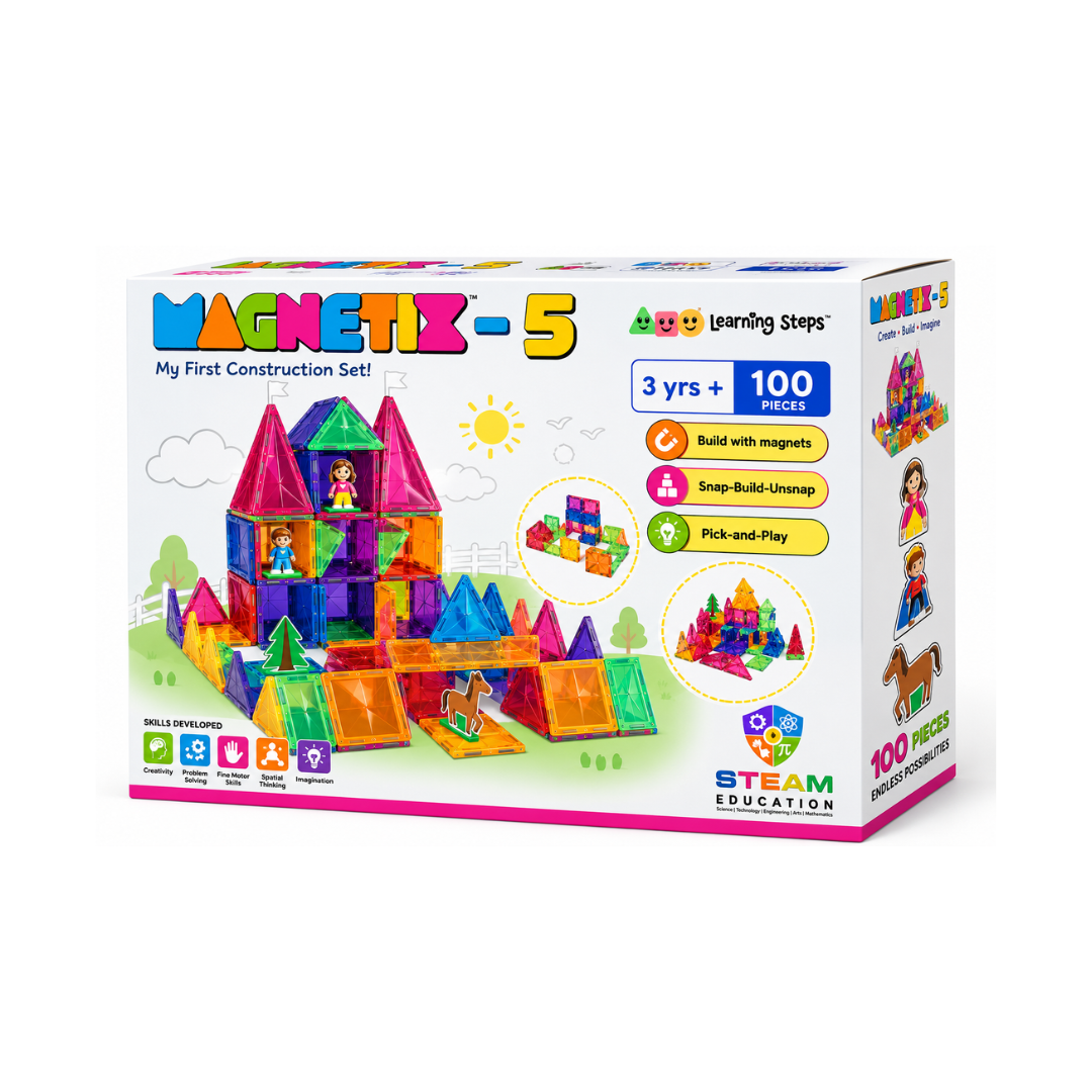 ZEPHYR Magnetix- 5 My First Construction Set (100 Pcs)