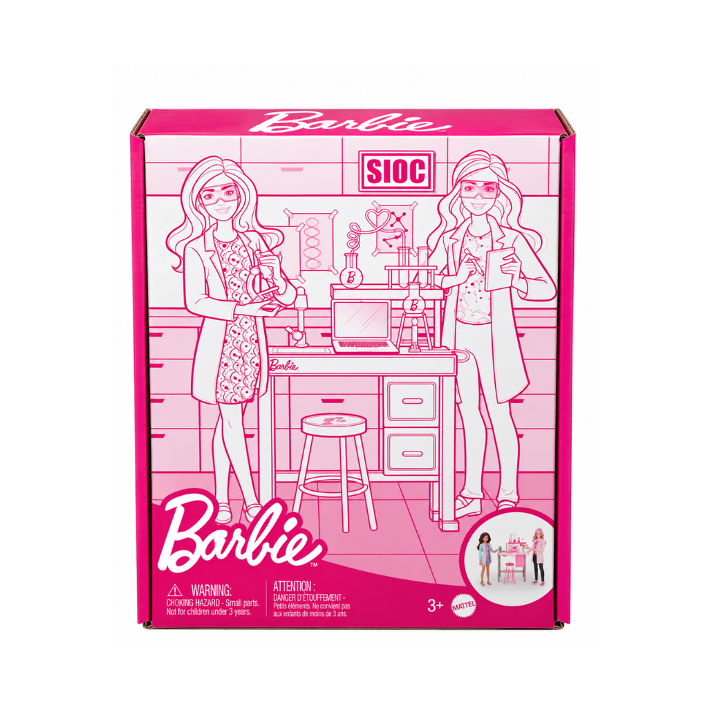 Mattel Barbie Science Lab Playset With 2 Dolls, Lab Bench And 10+ Accessories