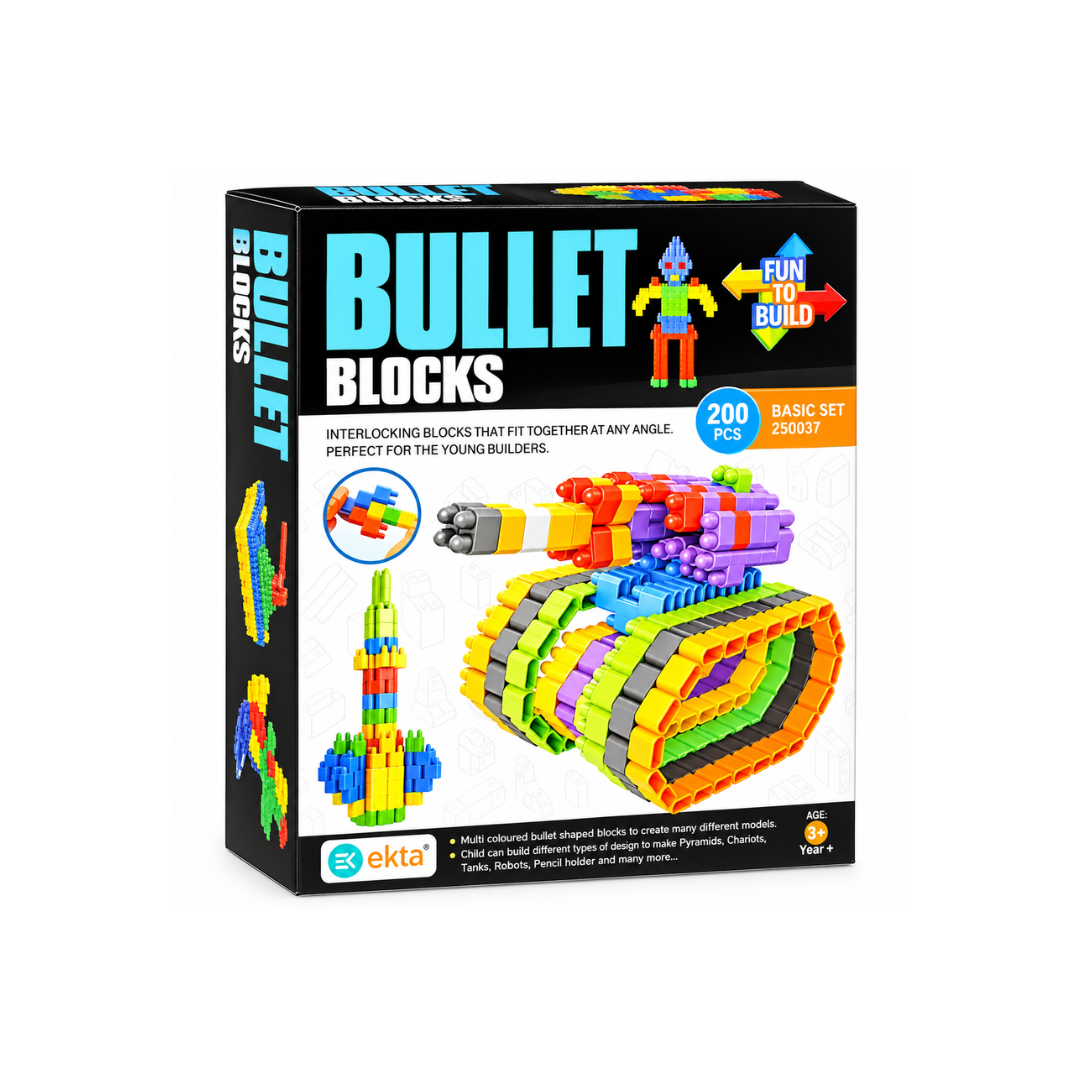 EKTA Bullet Blocks Basic Set Game, 200pcs