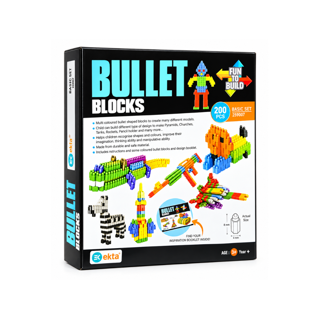 EKTA Bullet Blocks Basic Set Game, 200pcs