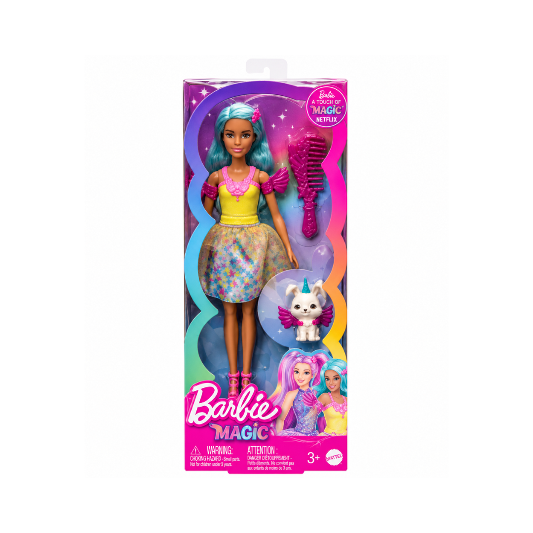 Mattel Barbie  A Touch Of Magic Doll, Teresa With Fantasy Outfit, Pet & Accessories