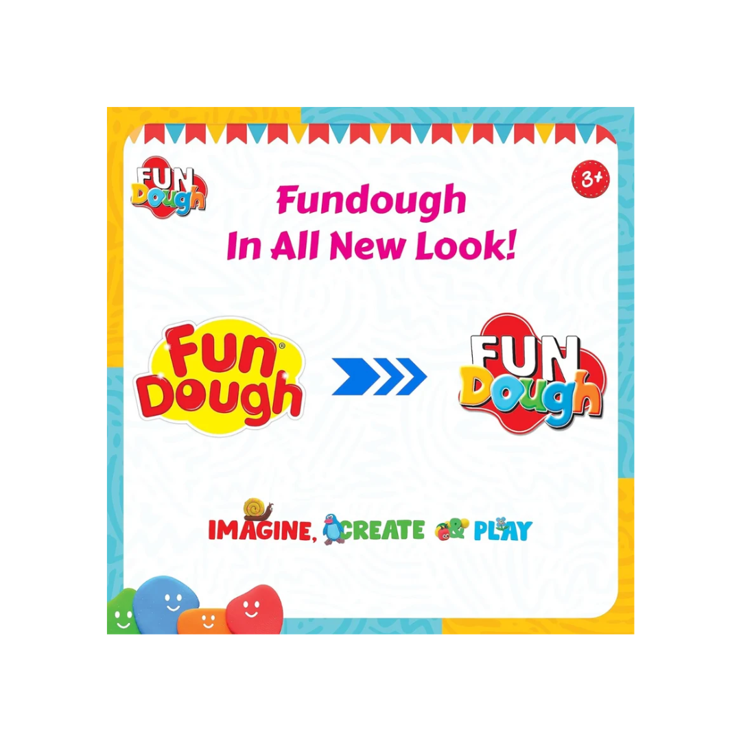 Funskool Fun Dough Celebration Pack – Colourful Dough Modelling & Moulding Activity Set