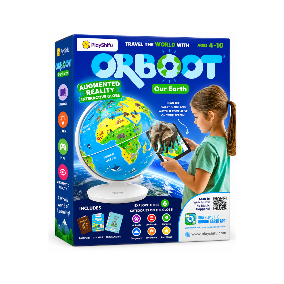 PlayShifu Orboot Earth Interactive AR Globe – Augmented Reality Educational STEM Toy for Kids