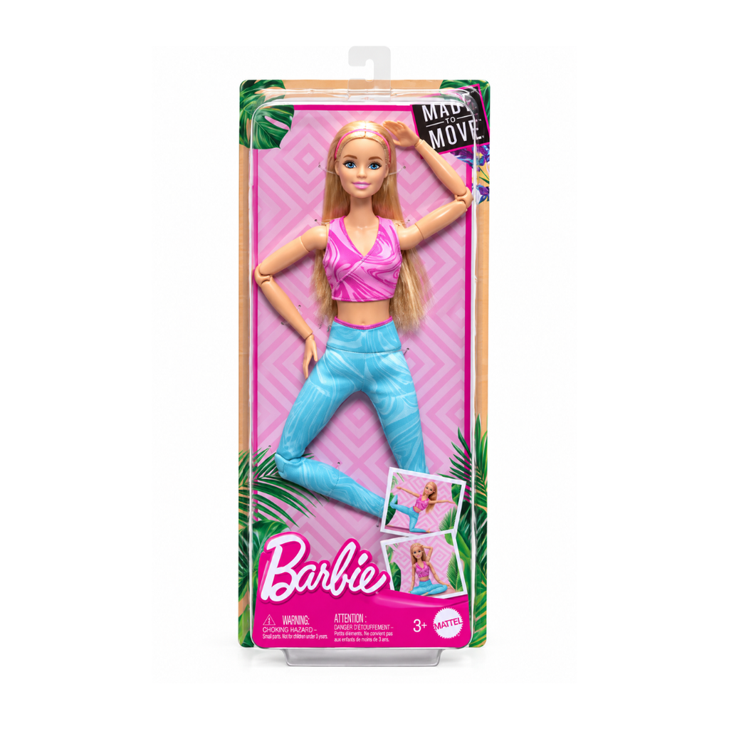 Mattel Barbie Made to Move Fashion Doll with Blonde Hair Wearing