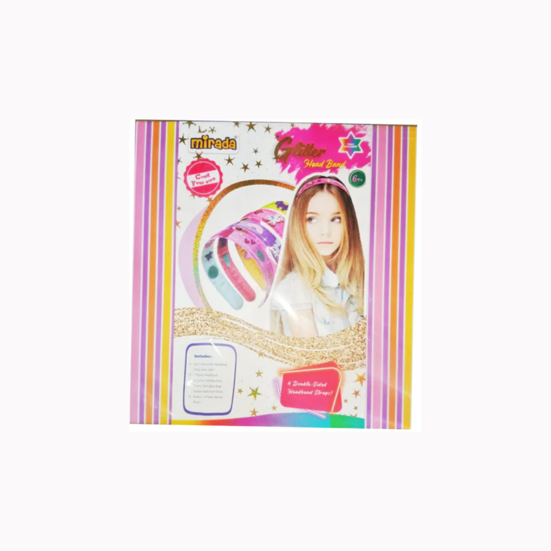 Mirada Craft Your Own Glitter Head Band Multicolor
