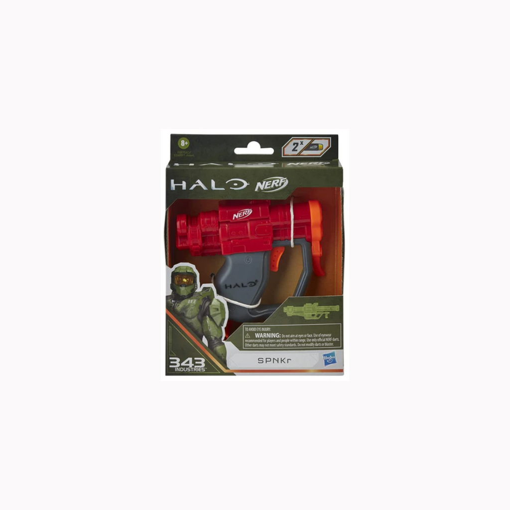 Hasbro  Nerf MicroShots Halo SPNKR,Mini Dart-Firing Blaster and 2 Nerf Darts