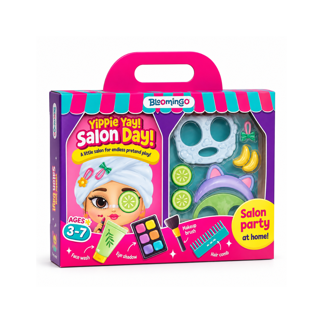 Bloomingo Pretend Play Kit - Yippie Day! Salon Day!: Fun Beauty Salon Set