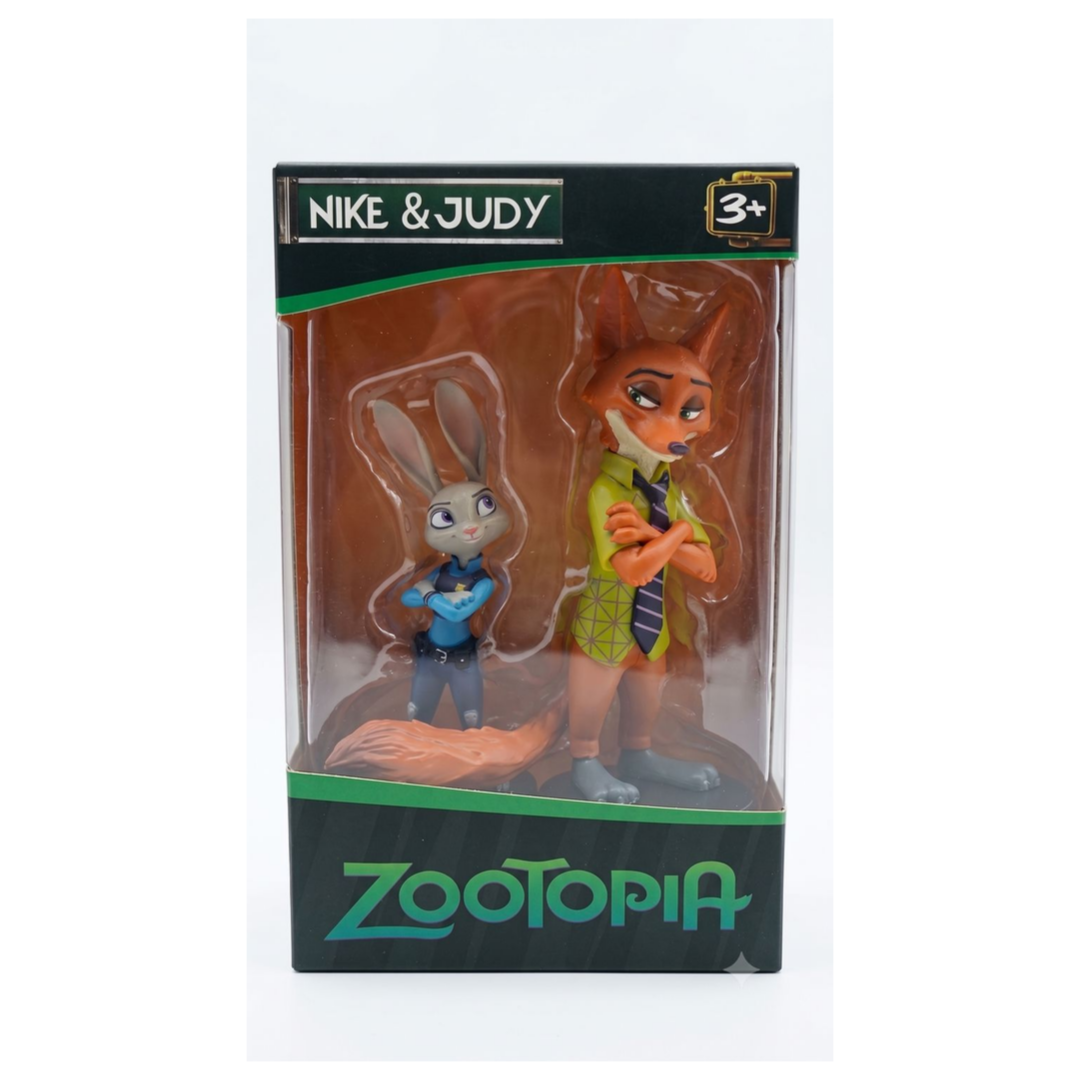 Zootopia Nick & Judy Character Figure Set – 2-Piece Collectible Toy for Kids 3+