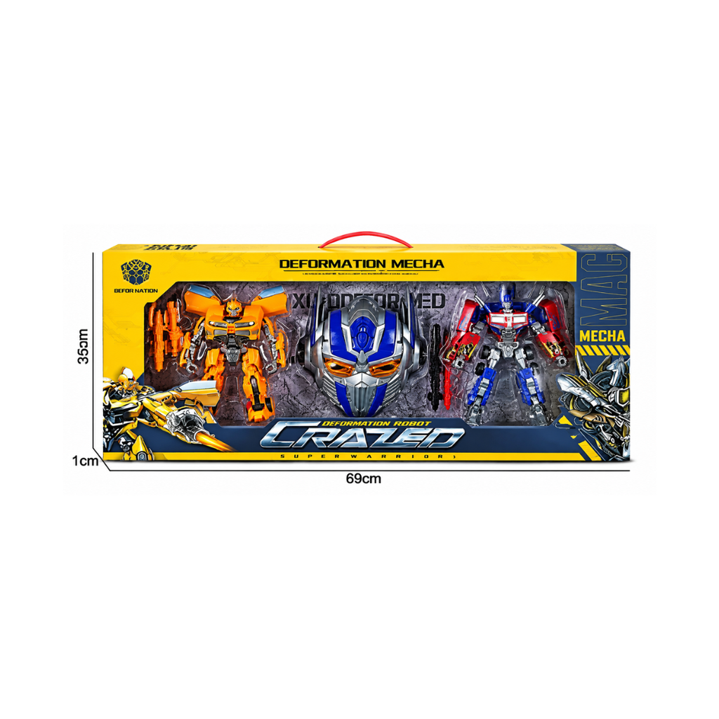 Crazed Deformation Transformer Robot 3in1 Assorted