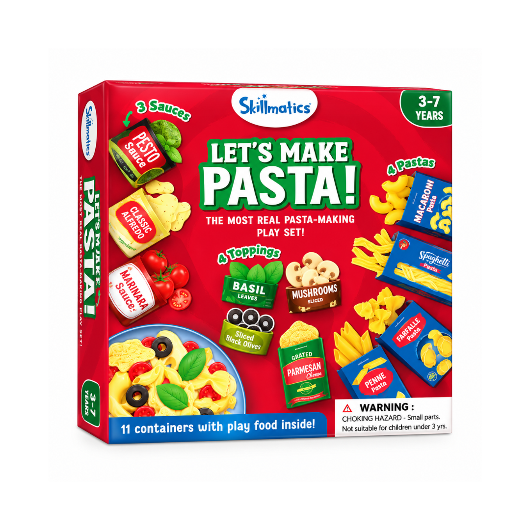 Skillmatics Let's Make Pasta Play Food for Realistic Pretend Play