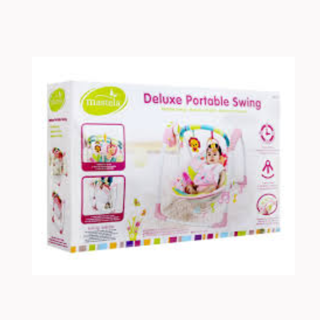 Mastela-Deluxe Portable Swing (Light Pink)
