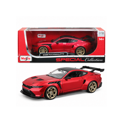 Maisto 2025 Ford Mustang GTD Red 1:18 Scale
