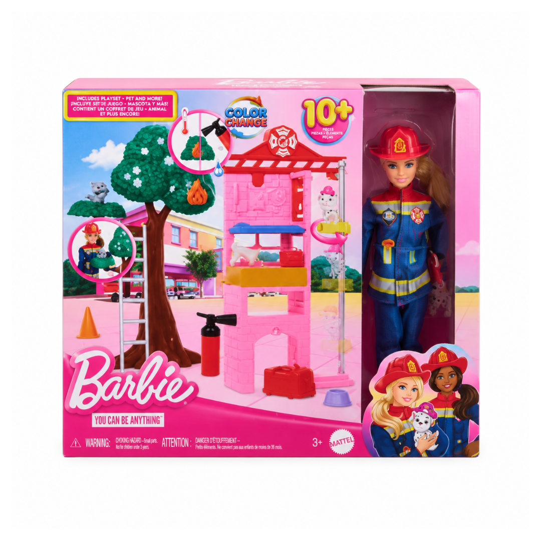 Mattel Barbie HRG55 Dolls Multicoloured Fire Fighter Play Set