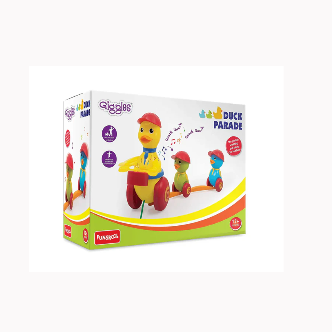 Funskool Giggles Duck Parade , 2 In Pull Along Toy
