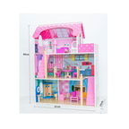 Rainbow Toys Wooden Dollhouse Furniture Set Includes