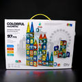Rainbow Toys Colorful Magnetic Pipeline Building Blocks – 97 PCS