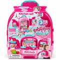 3-in-1 Kitchen Chef Kids Backpack Pretend Play Set – Portable Kitchen Toy | Ages 3+