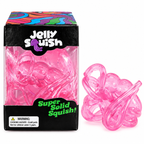 Jelly Squish Pink Jellyfish Squishy Toy | Super Solid Squeeze Fidget Toy for Kids Ages 3+