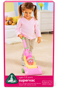 Supervac 2-in-1 Toy Vacuum Cleaner for Kids 3–8 Years – Pink