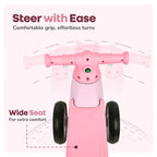 R For Rabbit Speedster Glider Baby Ride-on Car Push Ride with Music & Lights Pink