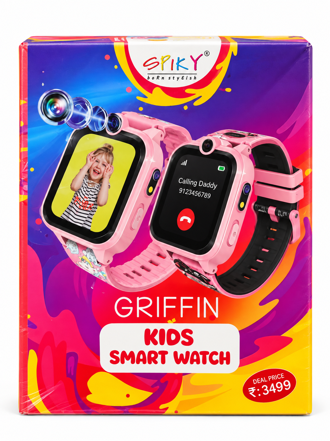 Spiky Griffin Kids Smartwatch | Camera & Calling Watch for Kids