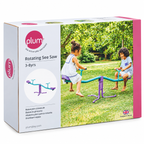 Plum Products Rotating Metal See Saw for Kids 3+ Years – 360° Spin, Blue & Purple