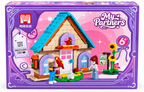 My Partners Warm Cabin Building Blocks Set 288 Pieces – Dollhouse Construction Toy for Kids Ages 6+