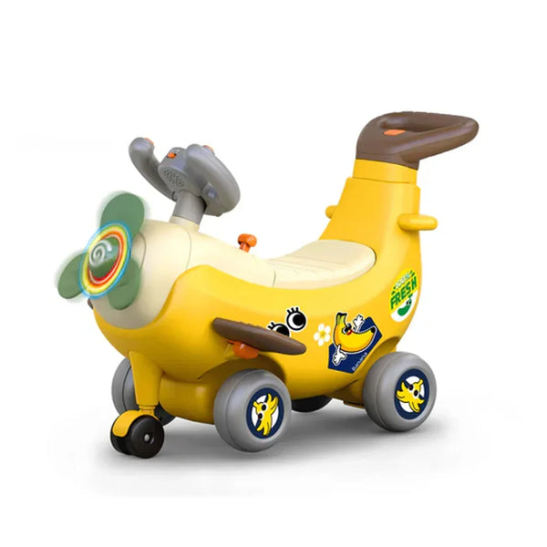 Hola 4-in-1 Ride-On & Push Around Banana Plane Interactive Toddler Ride-On Toy  12–36 Months