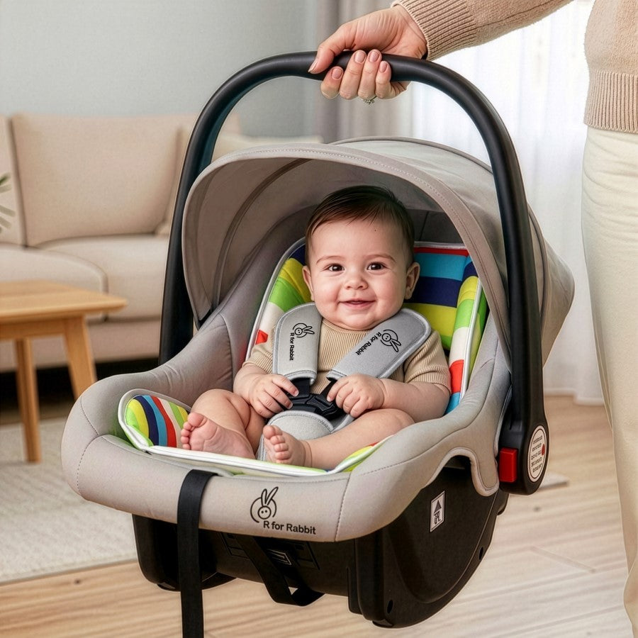 R for Rabbit Picaboo 4 In 1 Carry Cot Rainbow Cum Car Seat
