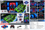 HB Toys Double Sided Stunt 1:20 RC Car – 2.4GHz Remote Control 360° Stunt Car