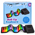 Roll Up Musical Keyboard for Kids with Speaker, 8 Demo Songs & 10 Tones