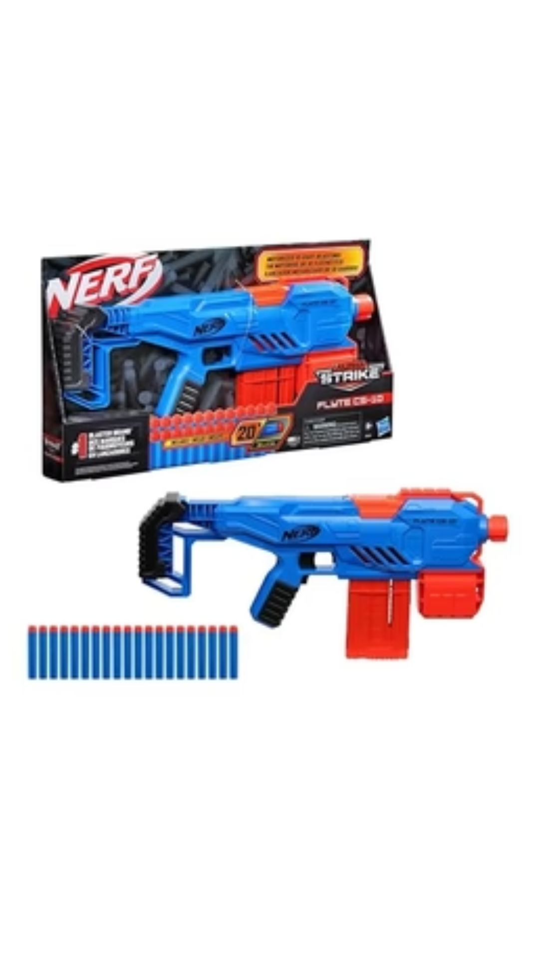 Hasbro Nerf Alpha Strike Flyte Cs-10 Gun