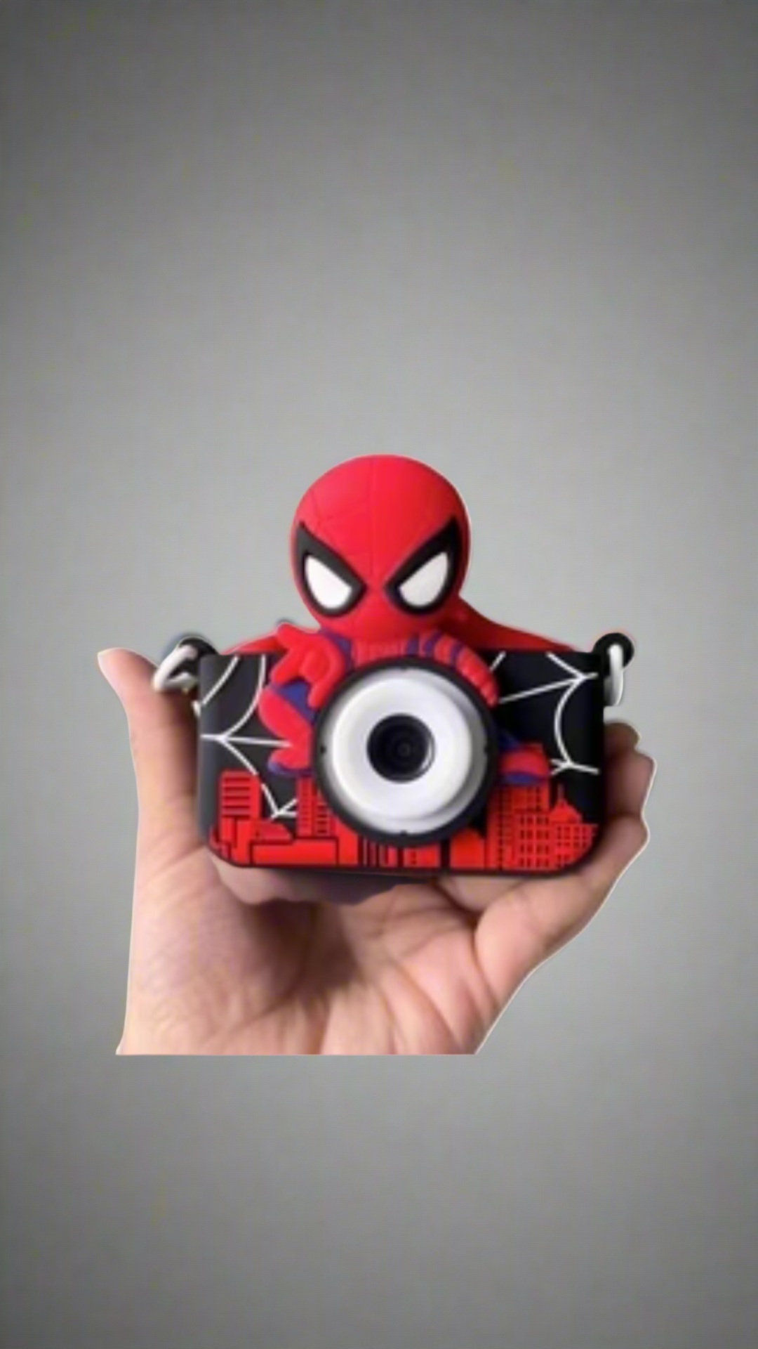 Rainbow Toys Spiderman-Themed Electronic Camera for Kids with Selfie Camera