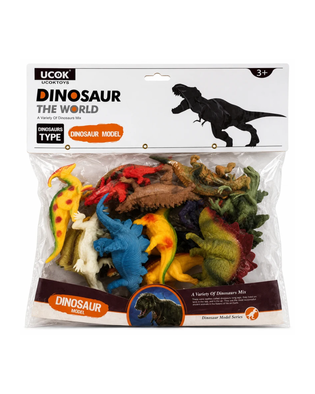 UCOK Dinosaur The World Dinosaur Toy Set – Assorted Dinosaur Figures for Kids, Realistic Animal Models,