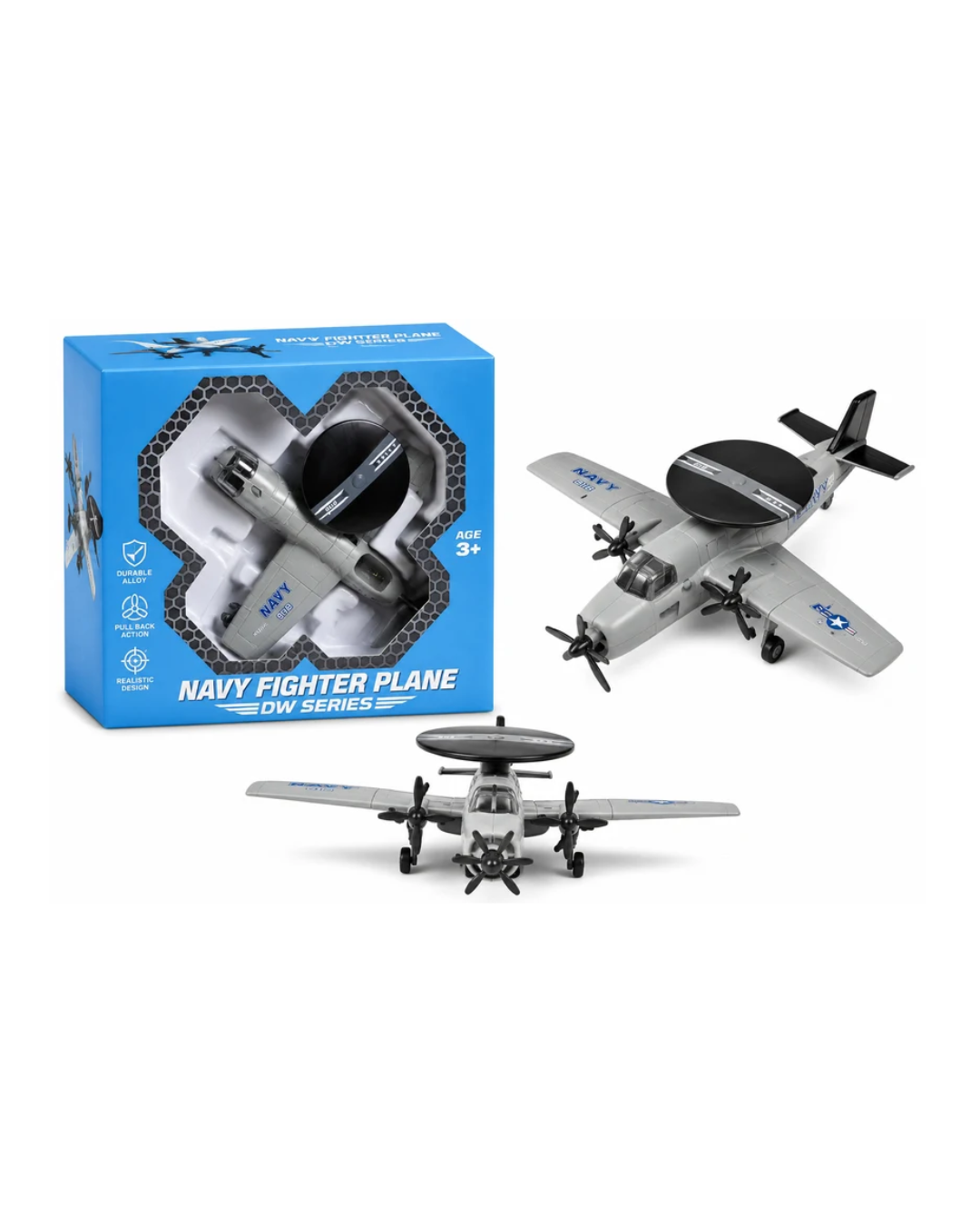 Metal Alloy Navy Fighter Plane Toy Realistic Military Aircraft Model Die-Cast Style Plane