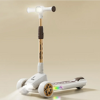 R for Rabbit Road Runner Blaze Scooter For Kids With PU LED Wheels Cream Gold