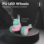 R For Rabbit Road Runner Ryder Scooter For Kids With PU LED Wheels Pink Blue