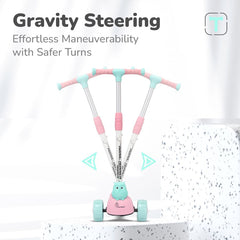 R For Rabbit Road Runner Ryder Scooter For Kids With PU LED Wheels Pink Blue