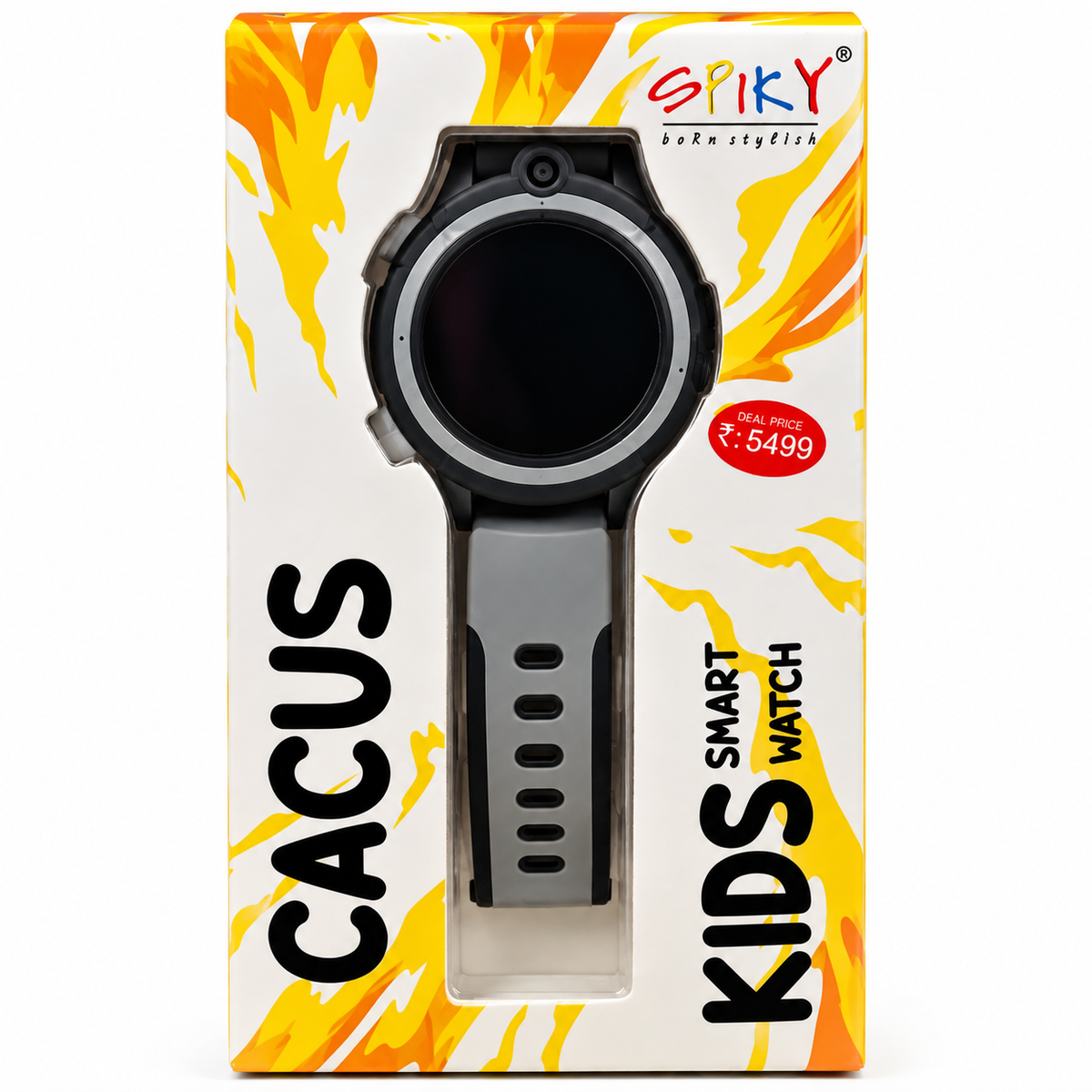 Spiky Cacus Kids 4G Smart Watch - Black