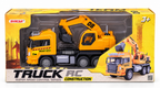 SYRCAR RC Construction Truck with Excavator | Remote Control Toy for Kids 3+ Years