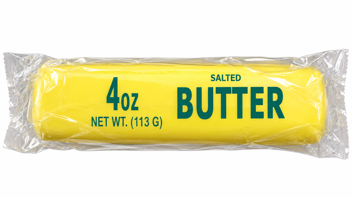 Salted Butter Squishy Toy | Realistic Butter Stick Squeeze Fidget Toy | Yellow Stress Relief Toy for Kids 3+