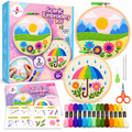 Kalakaram Scenic Embroidery Kit for Beginners – 10+ Years