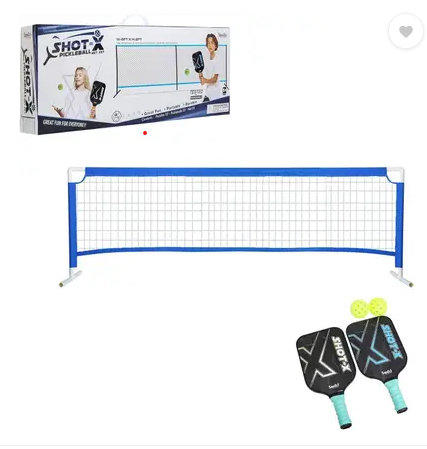 Santoi Graphite Pickleball Paddle Set with net Badminton Kit