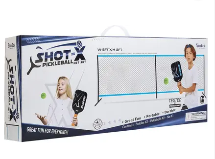 Santoi Graphite Pickleball Paddle Set with net Badminton Kit